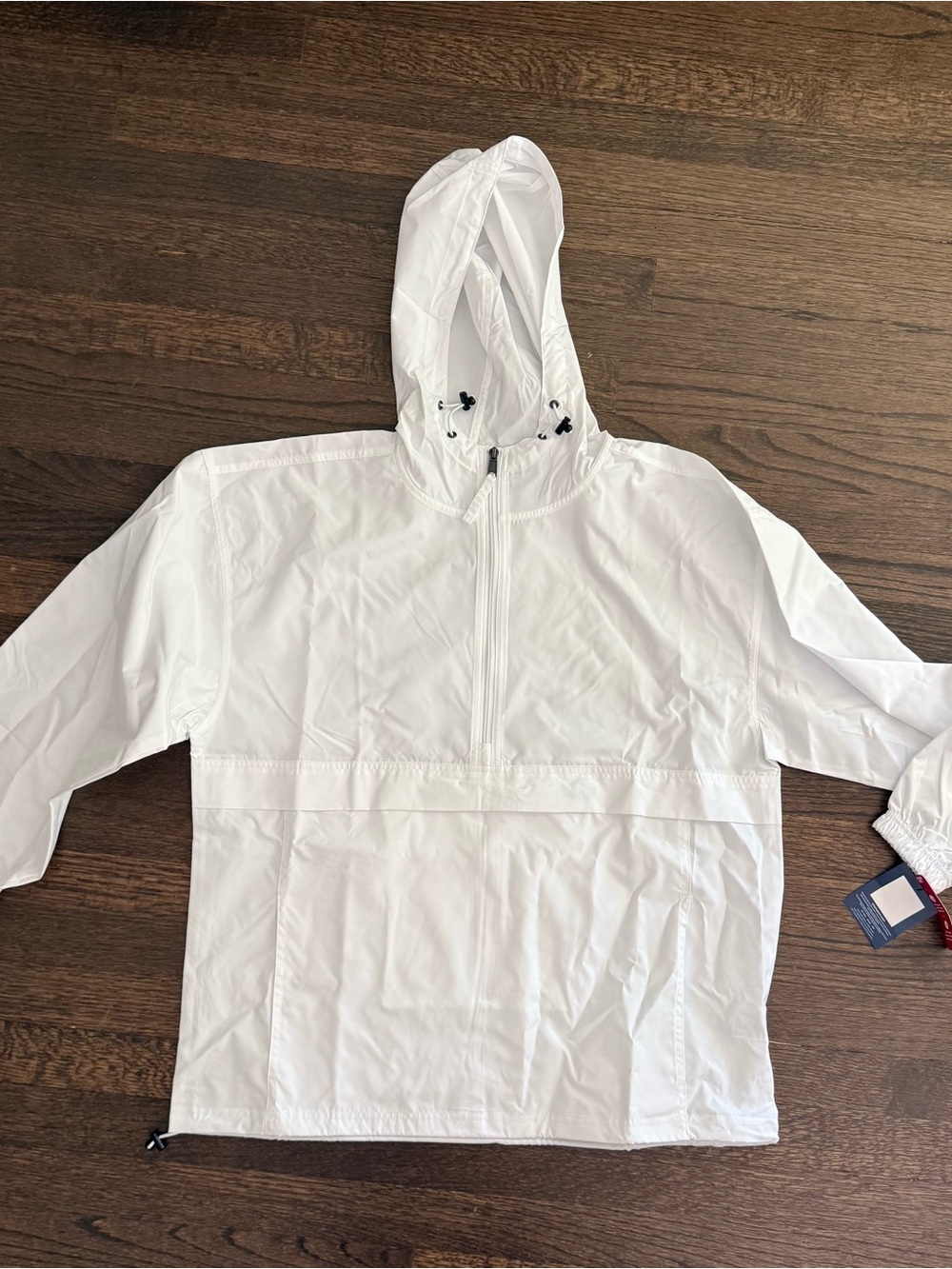 Champion Men’s White Hooded Windbreaker Jacket - Picture 2 of 7
